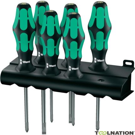 Wera 05105622001 335/350/355/6 Zestaw wkrętaków Kraftform Plus Końcówka laserowa + uchwyt, 6 części - 2