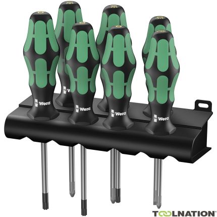 Wera 05320540001 335/350/367/7 Zestaw wkrętaków Kraftform Plus Końcówka laserowa + uchwyt, 7 części - 1