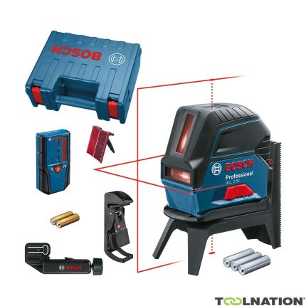 Bosch Niebieski 0601066F01 Laser liniowy + odbiornik LR 6  GCL 2-50 - 1