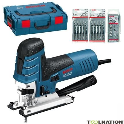 Bosch Niebieski 0601512008 Wyrzynarka GST150CE w L-BOX + 5 lat gwarancji sprzedawcy! + 30 brzeszczotów - 1