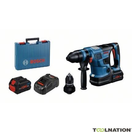 Bosch Niebieski GBH 18V-34 CF Profesjonalny młot akumulatorowy SDS-Plus 5,8J 18V 8,0Ah ProCore 0611914002 - 1