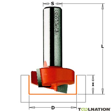 CMT 901.127.11 12,7 mm Obcinak do krawędzi z kątową głowicą tnącą 8 mm - 1