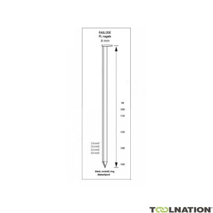 Paslode 140547 Gwoździe listwowe RounDrive 3,8 x 130 gładkie 1120 szt. - 1