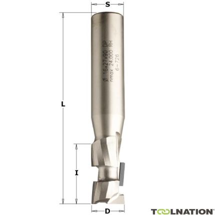 CMT 140.160.61 Diamentowy frez trzpieniowy 16 mm, trzpień 16 x 45 mm - 1