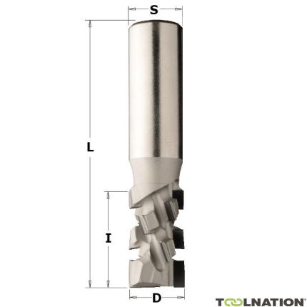 CMT 142.721.61 Frez diamentowy do cięcia pod kątem 20 mm, trzpień 20 x 45 mm - 1