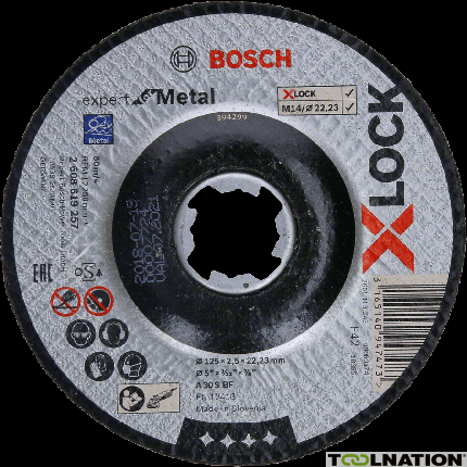 Bosch 2608619257 Tarcza korundowa X-Lock 125mm Expert for Metal - 2