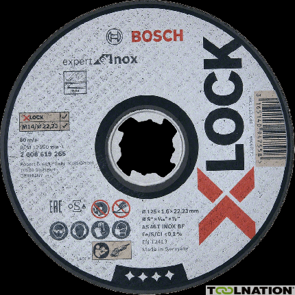 Bosch 2608619260 Tarcza korundowa X-Lock 115mm Expert for Inox - 2