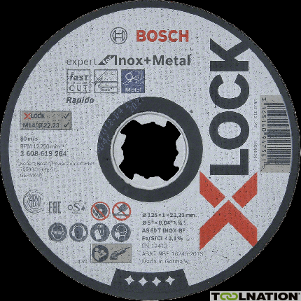 Bosch 2608619263 Tarcza korundowa X-Lock 115mm Expert for Inox - 2