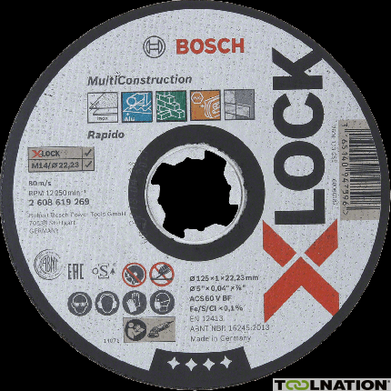 Bosch 2608619268 Tarcza korundowa X-Lock 115mm Multi Material - 2