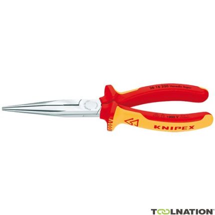 Knipex 26 16 200 2616200 Szczypce telefoniczne proste + nóż boczny VDE 200 mm - 1