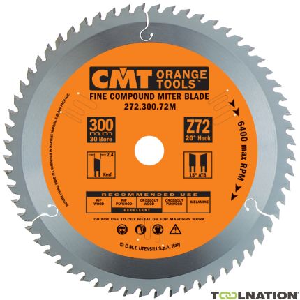 CMT 272.250.60M Ultra cienki brzeszczot do cięcia poprzecznego uzębienie lewe/prawe 250 x 30 x 60T - 4