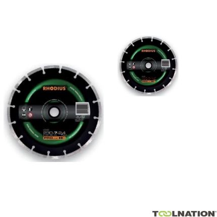 Rhodius 302450 Tarcza diamentowa LD40 125mm + 302454 Tarcza diamentowa LD40 230mm - 1