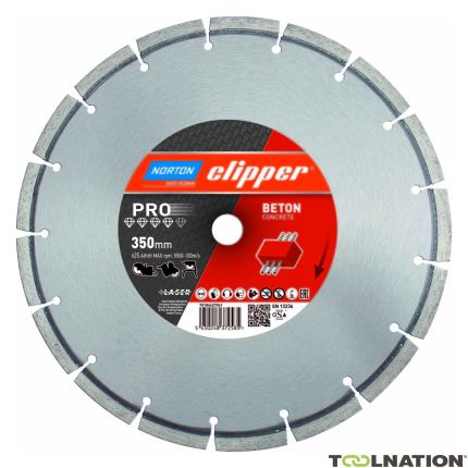 Clipper 70184627061 Tarcza diamentowa 350x25,4mm Norton PRO Beton - 1