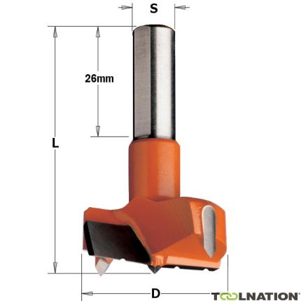 CMT 369.400.11C Wiertła do głowic cylindrów z łamaczem wiórów 40mm, chwyt 10x26, prawe - 1