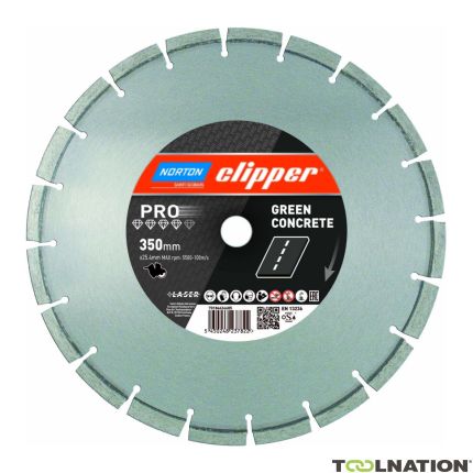 Clipper 70184624684 Pro Green Concrete Tarcza diamentowa 300 x 25,4 mm - 1