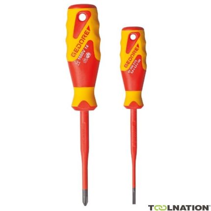 Gedore 2928736 VDE 2162-2172 PH-02 VDE Screwdriver SLIM Drive 2-Piece - 1