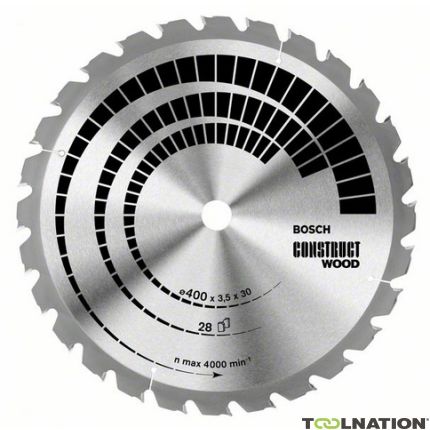 Bosch 2608640632 Tarcza pilarska Construct Wood 180x30/20mm Z12 - 1
