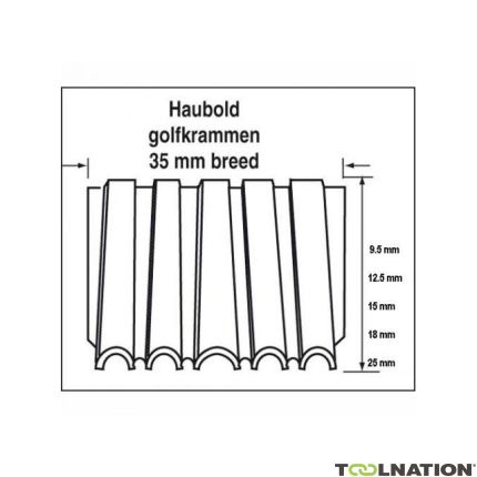 Haubold 504359 Tektura falista WN25 - 9,5 mm Blank 16.000 szt. - 1