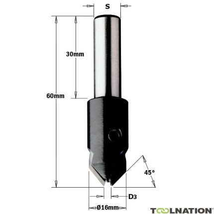 CMT 521.040.12 Pogłębiacz lewy 10 x 30 D3: 4mm - 1