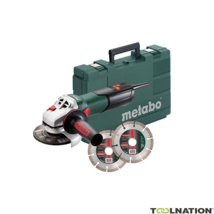 Metabo 600374510 W 9-125 Quick 900W szlifierka kątowa 125 mm + 2 tarcze diamentowe w walizce - 1