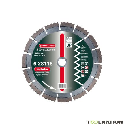 Metabo 628113000 DIA-DSS Professional UP Uniwersalna tarcza diamentowa 125x2,15x22,23mm 2 szt. - 1