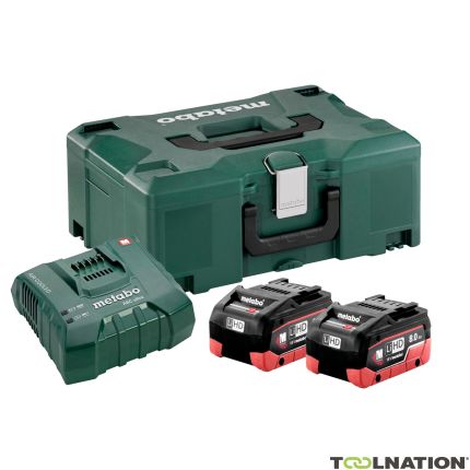 Metabo 685131000 Zestaw 2 akumulatorów 18V LiHD 8.0Ah i ładowarki ASC Ultra w MetaLoc - 1