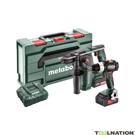 Metabo Zestaw Combo 2.5.2 18V 4.0/2.0Ah Li-Ion - BS18LT BL akumulatorowa wiertarka + BH18LTX BL 16 młot 685182000 - 1