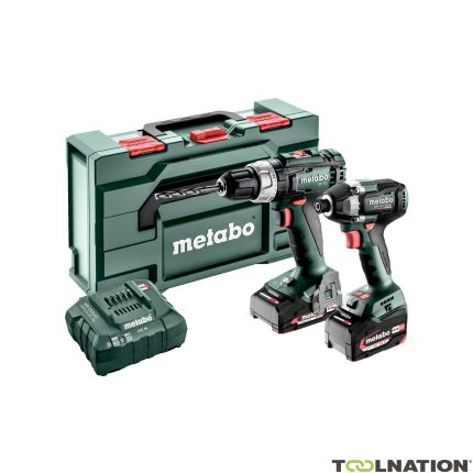 Metabo 685194000 Zestaw Combo 2.8.2 18V 4.0/2.0Ah Li-Ion - wiertarka akumulatorowa BS18L + klucz udarowy SSD18 LT 200 BL - 1