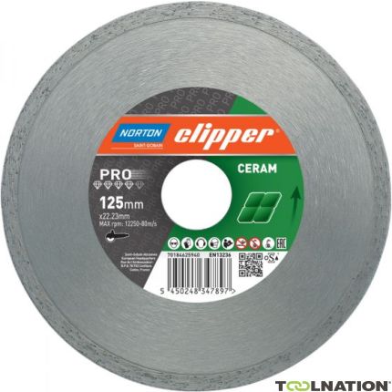 Clipper 70184625942 Tarcza diamentowa 115x22.23mm Norton Pro Ceramic H9 - 1