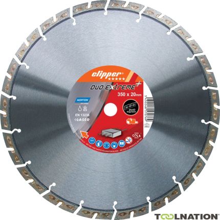 Clipper 70184647789 Tarcza diamentowa 350x20mm Norton Extreme Beton - 1