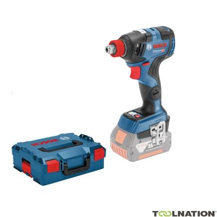 Bosch Niebieski GDX 18V-200 C Akumulatorowa zakrętarka 18 V bez baterii i ładowarki w L-Boxx 06019G4202 - 1