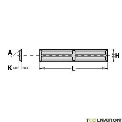 CMT 790.300.01 Ostrze standardowe WPL odwracalne F1730 30 x 5,5 x 1,1 mm 10 szt. - 1