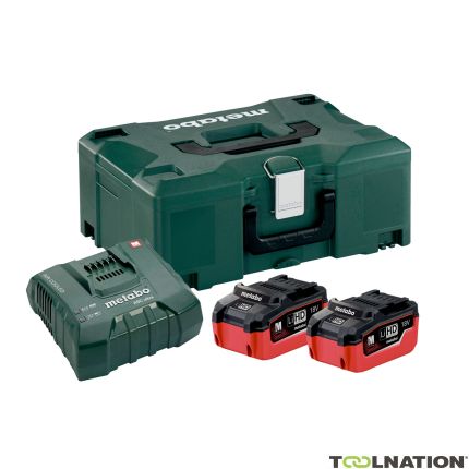 Metabo 685077000 Zestaw 2 akumulatorów 18V LiHD 5.5Ah i ładowarki ASC Ultra w MetaLoc - 1