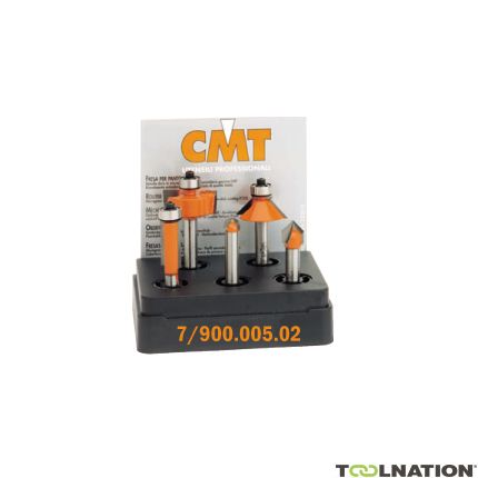 CMT 700.005.02 Zestaw 5 frezów w etui z PCV 6 mm trzpień HM - 1