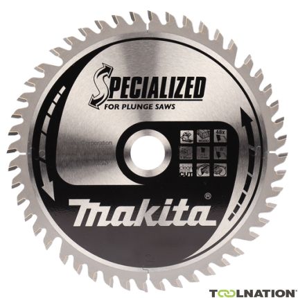 Makita B-56708 Tarcza do piły, Specialized T.C.T, 165 x 20 mm, 48 Z - 1