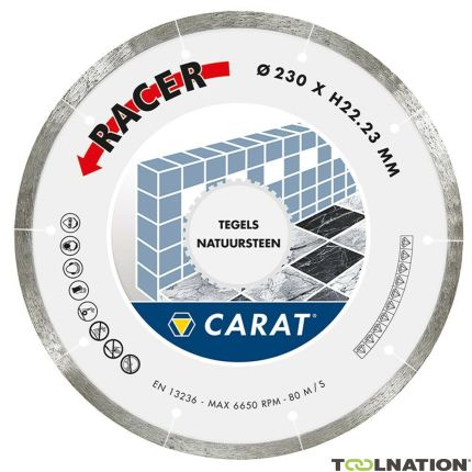 Carat CDBM350400 Tarcza diamentowa Racer 350 x 25,40 do płytek/kamienia naturalnego - 1