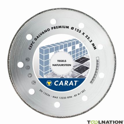 Carat CEPC125300 Tarcza diamentowa GALVANO PREMIUM 125x22.2MM, TYP CEPC - 1