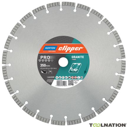 Clipper 70184626532 Pro Granite Turbo Tarcza diamentowa 350 x 25,4 mm - 1