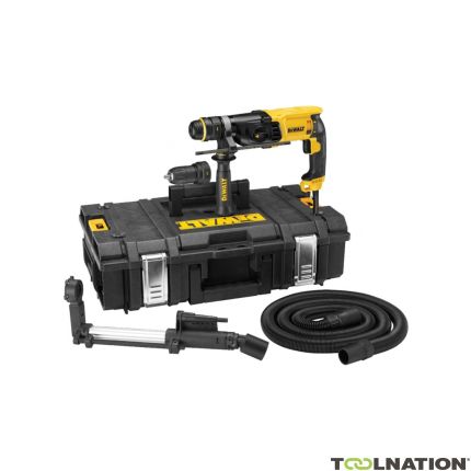 DeWalt D25135K-QS - D25134K-QS Młot udarowy SDS-Plus 800W + zestaw do odsysania D25301D-XJ - 1