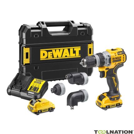 DeWalt DCD703L2T-QW Wielogłowicowa wiertarka akumulatorowa 12 V 3,0 AH Li-ion - 1