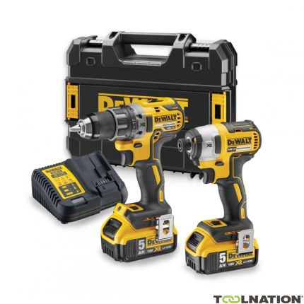 DeWalt DCK268P2T-QW DCK268P2T Zestaw Combo 18V 5.0AH Li-ion - wkrętarka DCD791 + wkrętarka udarowa DCF887 - 1