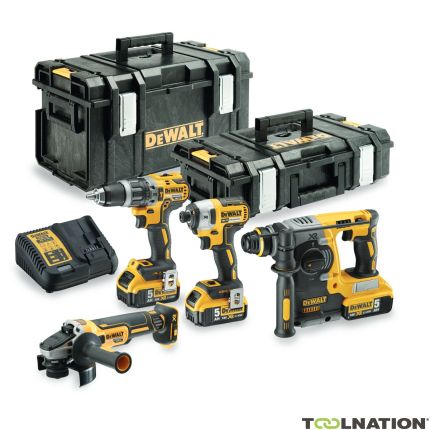 DeWalt DCK422P3-QW DCK422P3 4-częściowy pakiet kombinowany XR 18 Volt 3 x 5.0 ah Li-Ion w systemie ToughSystem + 5 lat gwarancji dealera! - 1