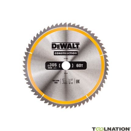 DeWalt DT1960-QZ Tarcza pilarska 305 x 30 x 60T ATB -5Â° - 1