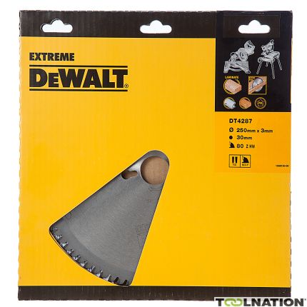 DeWalt DT4287-QZ DT4287 Brzeszczot HM 250 x 30 x 80T trapezowy, minus 5° - 1