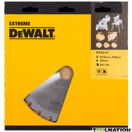 DeWalt DT4310-QZ DT4310 Brzeszczot HM 216 x 30 x 24T Alternatywny skos górny ujemny 5Â° - 1