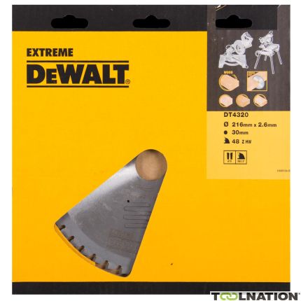 DeWalt DT4320-QZ DT4320 Brzeszczot HM 216 x 30 x 48T zęby wymienne, ujemne 5° - 1