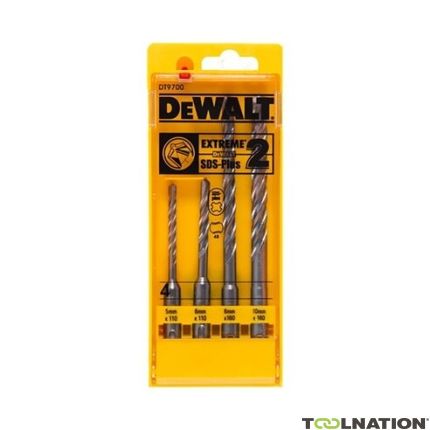 DeWalt DT9700-QZ Wiertło udarowe Extreme SDS-Plus2 zestaw 4 szt. 5,6,8,10mm - 1