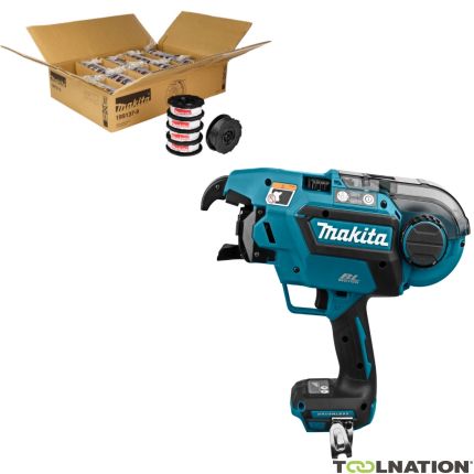 Makita DTR180ZJSET1 SKŁAD ZESTAWU 1 - 30 pudełek drutu do oplatania 199137-9 + gratis DTR180ZJ Plecionkarka akumulatorowa 14,4 - 18 Volt bez baterii i ładowarki - 1