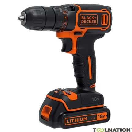 Black & Decker BDCDC18KB-QW DBCDC18KB Wiertarka elektryczna 18 Volt 1,5 Ah Li-ion - 1