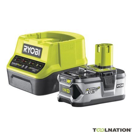 Ryobi 5133003360 Akumulator 18V 4,0Ah i ładowarka ONE+ RC18120-140 - 1